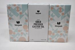 A quantity of boxed as new Varpek Cold Pressed Castor Oil - For Hair (Approximately 95 x 100ml).