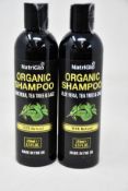 A quantity of Aloe Vera, Tea Tree and Sage NatriGlo Organic shampoos (250ml) (Approximately 50