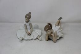 Two NAO Daisa porcelain ballerina figures to include 1456 Dreamy Ballet and 10-9 Pensive Ballet (