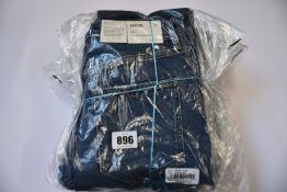 Six pairs of as new Agolde Riley jeans (Size 27).