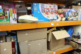 A large quantity of toys, games and related items.