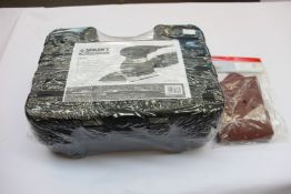 Five boxes of as new Sparky professional sanders (MP251) and ten packs of sparky sanding papers.