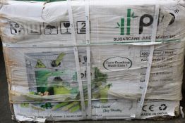 A boxed as new Pio sugarcane juice machine.