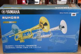 A Yamaha YTR-4335GSII Trumpet.