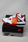 A pair of as new Nike Air Jordan 4 Retro (UK 8).