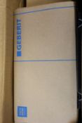A boxed as new Geberit Duofix UP320 Built-in Frame with Sigma concealed cistern and a boxed as new