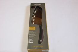 Four boxed as new Robert Welch Signature Deep 17cm Santoku Knives - Dicing (Over 18s only).