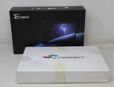 An as new Eviciv portable monitor (13.3 inch) and an as new Perfect portable monitor (2k, 13.3