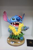 A boxed as new Disney Lilo and Stitch master craft hula stitch (MC-031) with certificate of