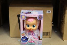 Eight boxed as new Cry Babies Good Night Coney children's dolls.