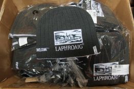 A quantity of as new Laphroaig beanie hats (Approximately 70).