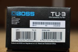 A BOSS TU-3 Chromatic Tuner.