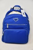 An as new Guess Little Bay backpack with dust bag (Coral Blue).