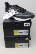 Two pairs of as new Adidas Supernova + M trainers (UK 6.5).