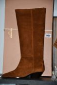 A pair of as new Royal Republiq Hunter suede high boots (EU 39).