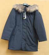Four children's as new Bomboogie CK coats (2 x age 10, 1 x 4, 1 x 6).