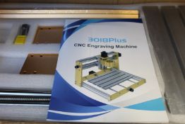 An as new 3018Plus CNC engraving machine.
