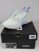 A pair of women's as new Nike NSW React Vision trainers (UK 4).