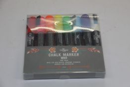 A quantity of as new Stationery Island Chalk Markers W60 Wet Wipe (Approximately 50 packs of 8).