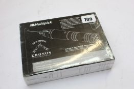A boxed as new Multipick Kronos (Powerful electric lock pick gun with charger, allen key, Li-ion