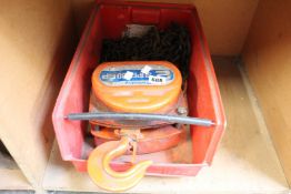 A pre-owned Pelloby 2 Super 80 GB commercial lifting chain and hook.