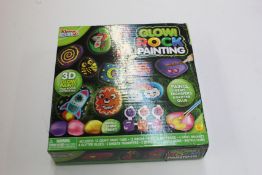 Twelve boxed as new Klever Kits glow rock painting kits.