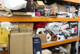A large quantity of household and related items.