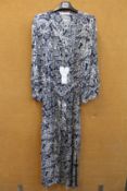 Eight as new Oui blue floral print dresses (Sizes: 2 x 36, 6 x 38 - RRP £199 each).