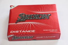 Thirty boxes of Srixon Distance golf balls (12 balls per box).