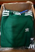Ten as new Adidas 3-Stripes Crew sweatshirt (2 x XS, 2 x S, 4 x M, 2 x L).