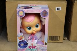 Eight boxed as new Cry Babies Good Night Coney children's dolls.