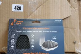 A large quantity of Pedal Plate SPD-SL compatible adaptors (Approximately 100 items).