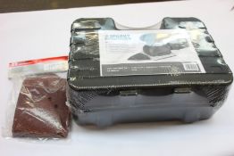 Five boxes of as new Sparky professional sanders (MP251) and ten packs of sparky sanding papers.