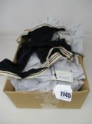Twenty two pairs of as new Love Stories Roomservice briefs in black (Sizes 1, 2, 3, 4 - RRP £23