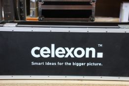 An as new Celexon Folding Frame screen 203 x 114cm Mobile Expert - Rear Projection.