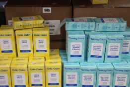 A large quantity of Colic Calm Herbal Blend (59ml) and a quantity of Tummy Calm for gas, upset