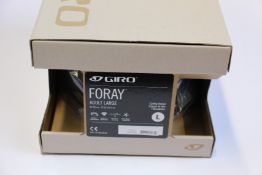 Two GIRO Foray Cycling Helmets in matt black/white (Adult large - 59-63cm).