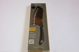 Four boxed as new Robert Welch Signature Deep 17cm Santoku Knives - Dicing (Over 18s only).