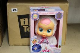 Eight boxed as new Cry Babies Good Night Coney children's dolls.