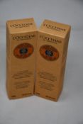 Nine boxed as new L'Occitane Shea Butter Foot Cream (150ml).