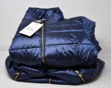 An as new Barbour Border wax jacket (Size 52) together with women's Barbour jacket (UK 10).
