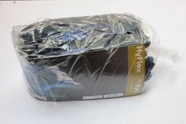 Twelve packets of Ansell HyFlex 11-925 oil resistant, nitrile coated work gloves (Ten items per