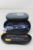 Ten pairs of assorted as new Anne & Valentin glasses frames with case.