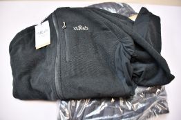 A women's as new Rab Microlight Alpine jacket (Size UK 14 - RRP £195) and Capacitor hoodie (XL - RRP