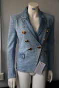 A women's as new Balmain denim jacket (EU 38 - RRP £925).