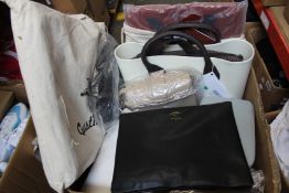 Assorted as new handbags/bags/purse/pouch to include Herschel, Kaft, Ashwood, Carvela, Obag, Steve