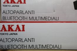 Three new AKAI Bluetooth 01 Soundbars.