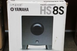 A Yamaha HS8S Powered Subwoofer.