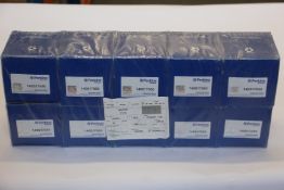 Forty Perkins Oil Filters (140517050) and fourteen Filter Elements (5543091), all boxed as new.