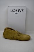 A pair of as new Loewe fringed high top loafers (EU 44 - RRP £425).